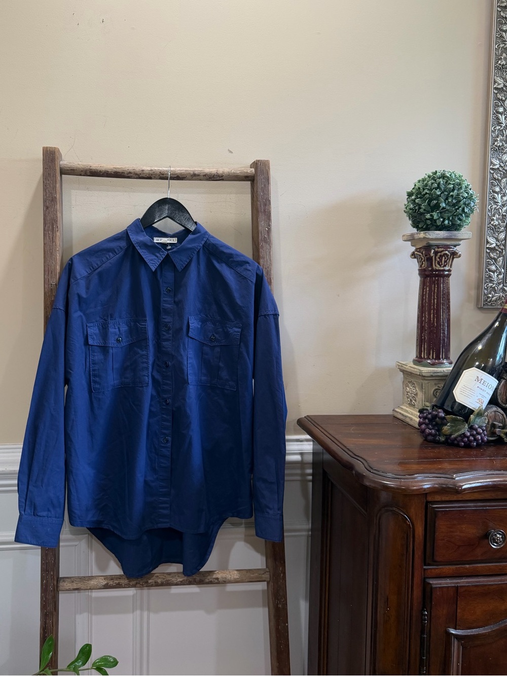 Alex Mill Navy Button-Down Utility Shirt